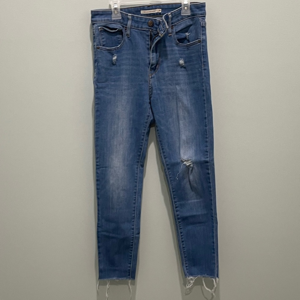 womens high rise levi skinny jeans